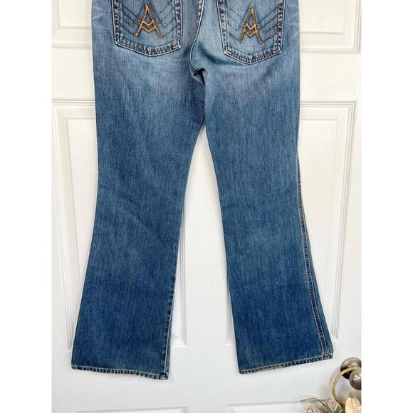 7 For All Mankind The A Pocket Blue Denim Bootcut 5 Pocket Design Size 29 - Picture 11 of 16